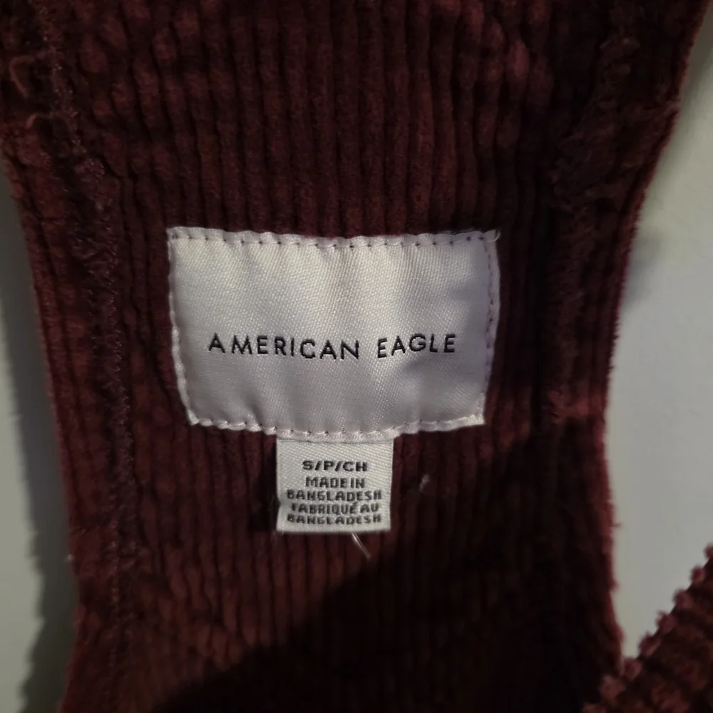 American Eagle Dark Red Corduroy Dress - Picture 3 of 7